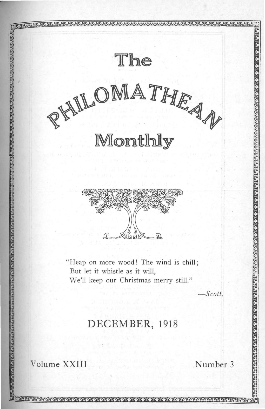 The Philomathean Monthly Bridgewater College, Bridgewater, Va