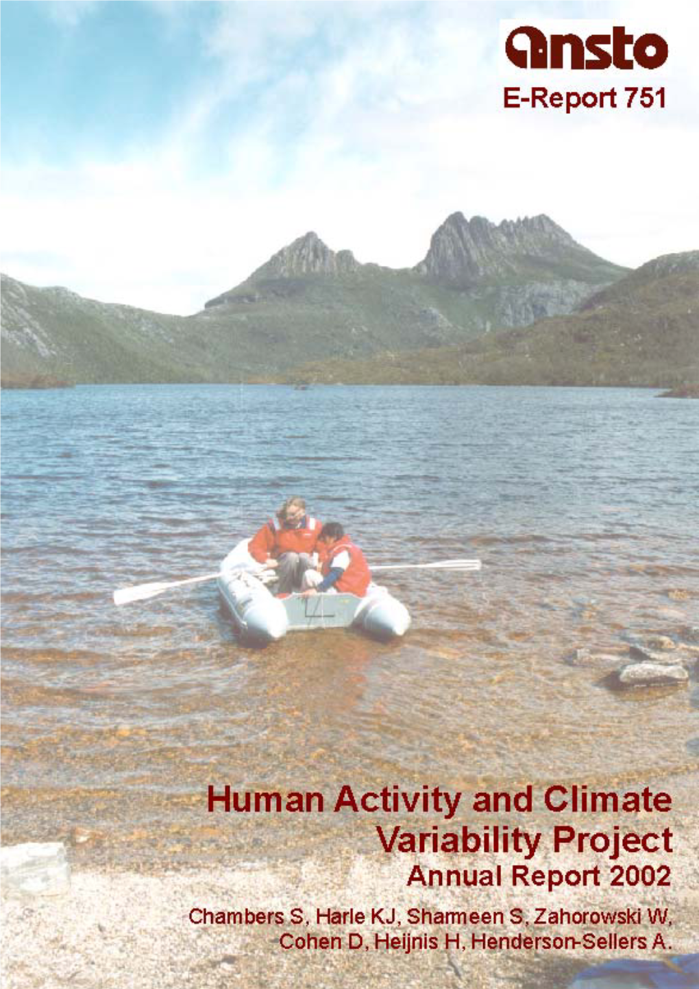 Human Activity and Climate Variability Project: Annual Report 2002