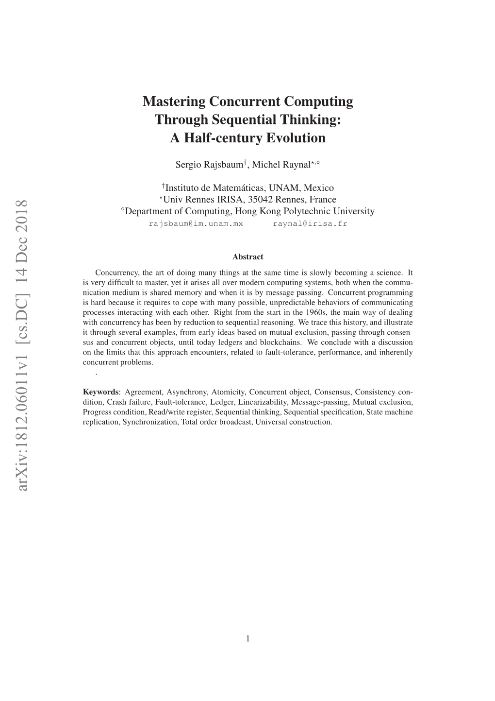 Mastering Concurrent Computing Through Sequential Thinking