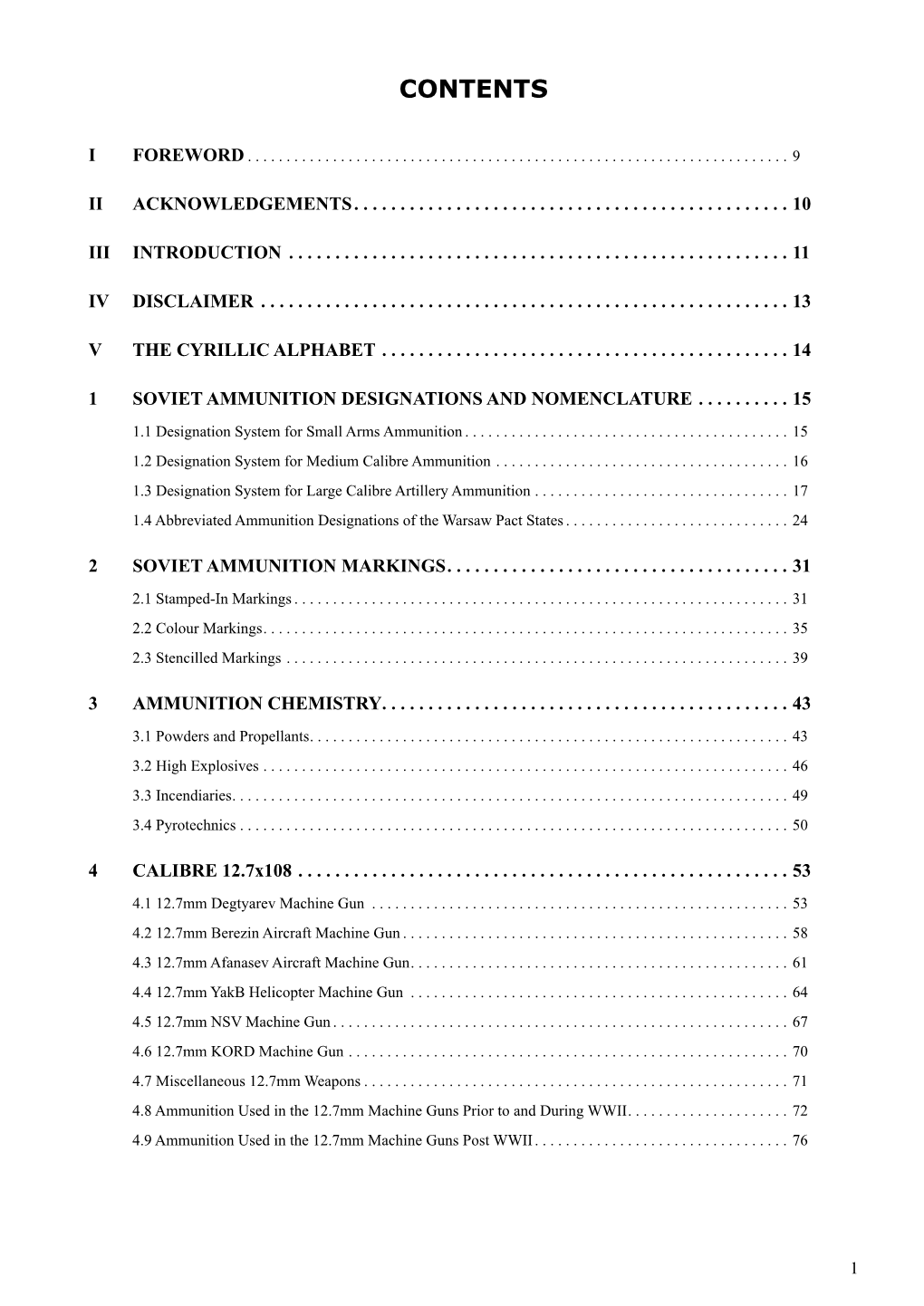 Table of Contents of the Book