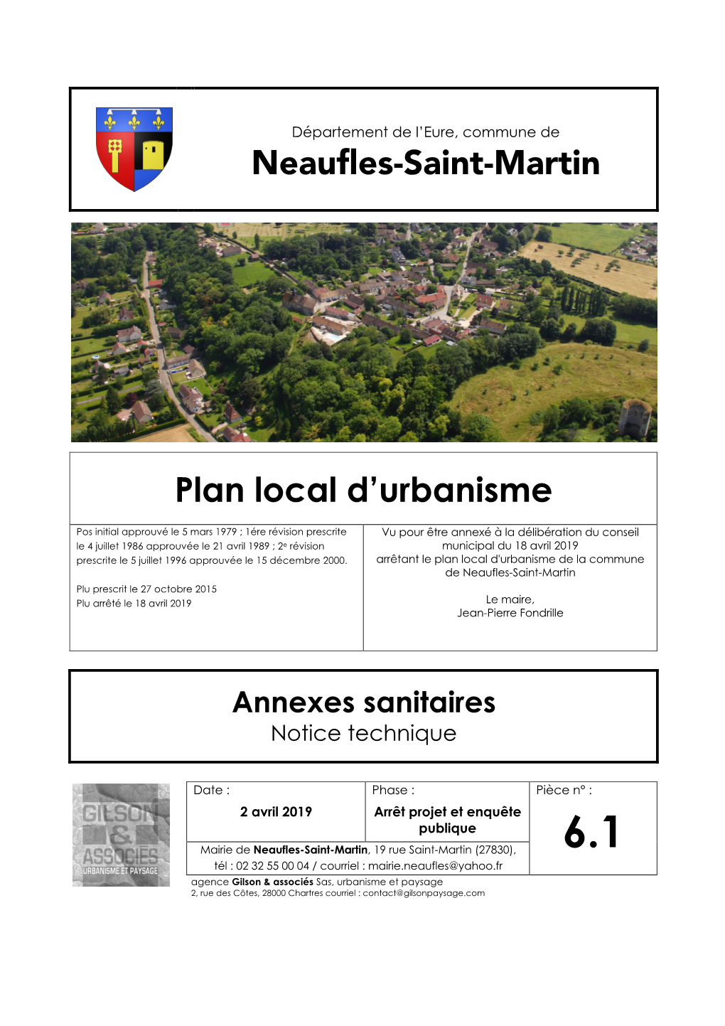 Neaufles-Saint-Martin Plan Local D'urbanisme