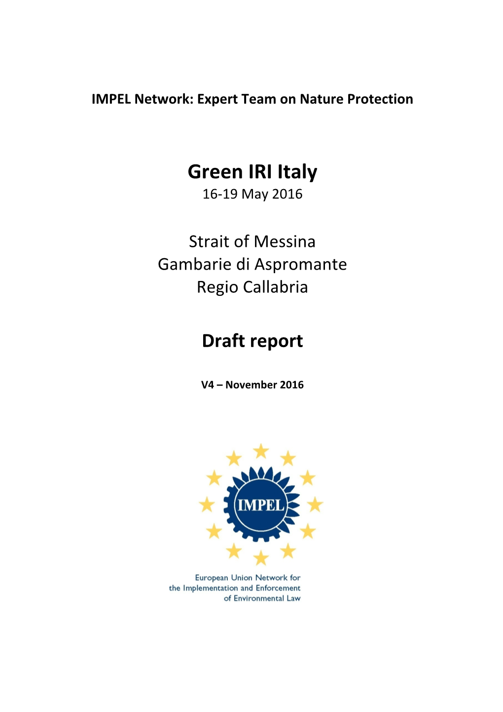 Green IRI Italy 16-19 May 2016