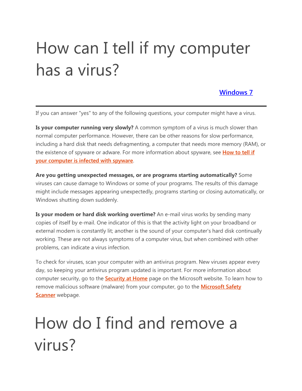 How Can I Tell If My Computer Has a Virus? How Do I Find and Remove
