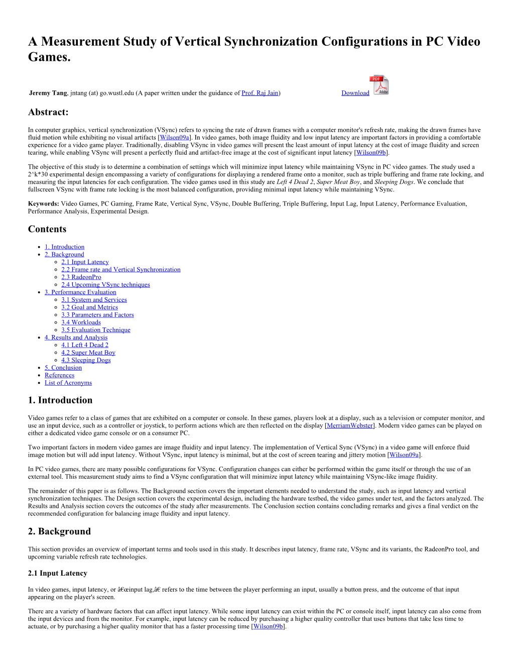 A Measurement Study of Vertical Synchronization Configurations in PC Video Games