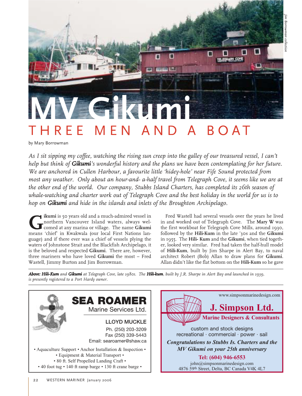 MV Gikumi THREE MEN and a BOAT by Mary Borrowman