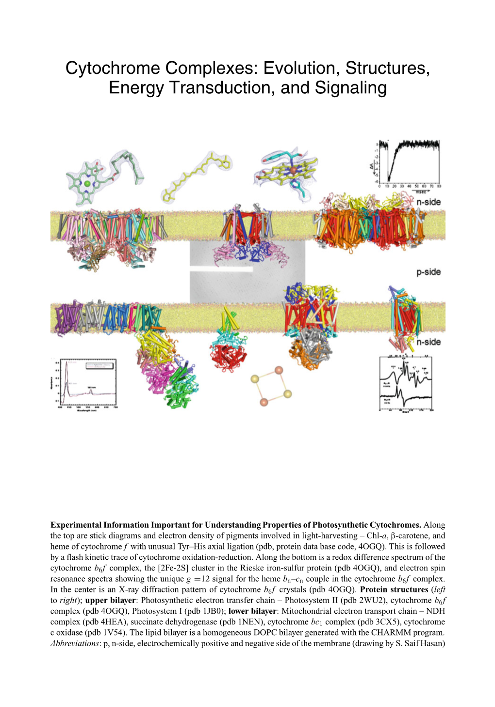 Cytochrome Complexes: Evolution, Structures, Energy Transduction, and Signaling