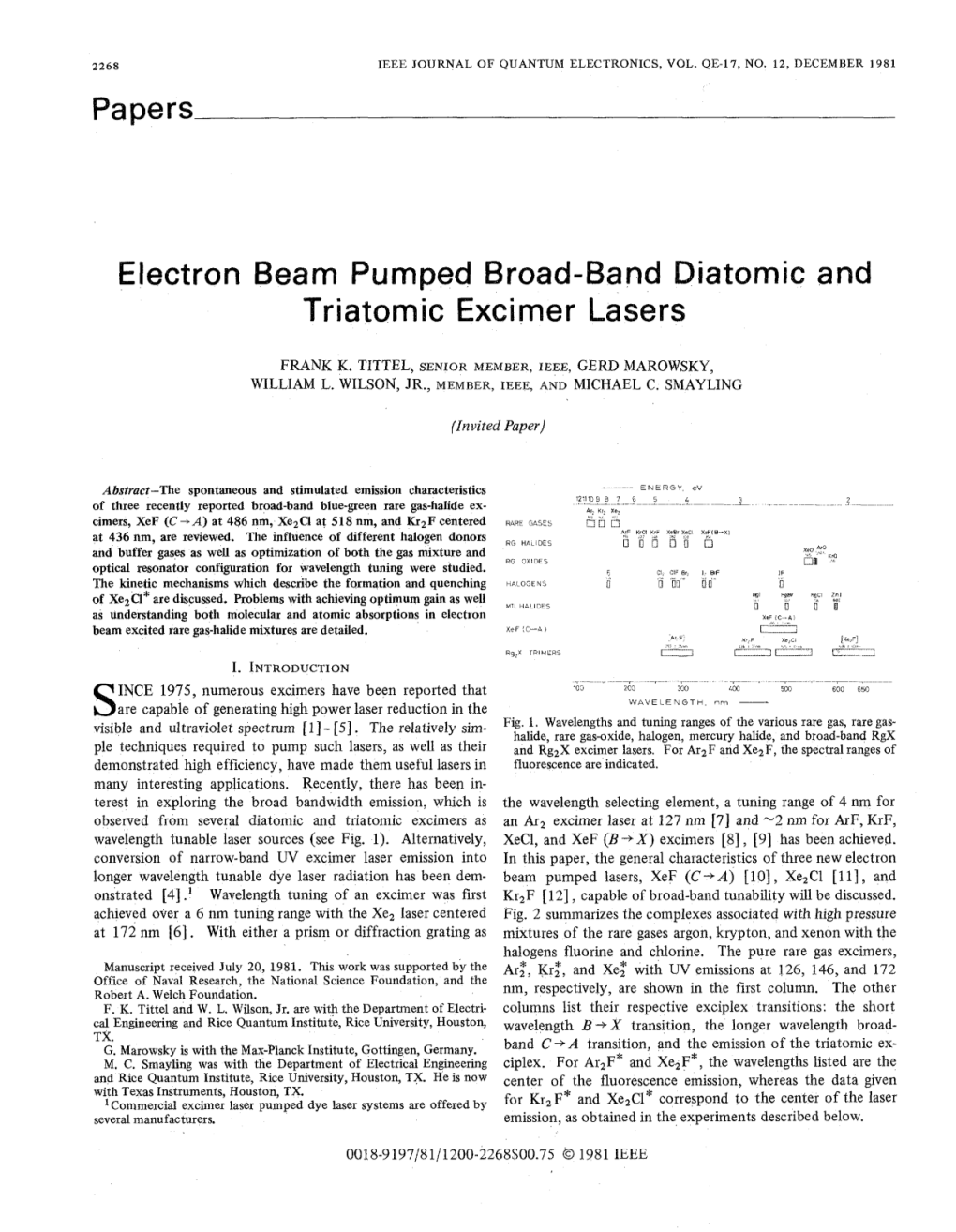 Papers Electron Beam Triatomic Excimer