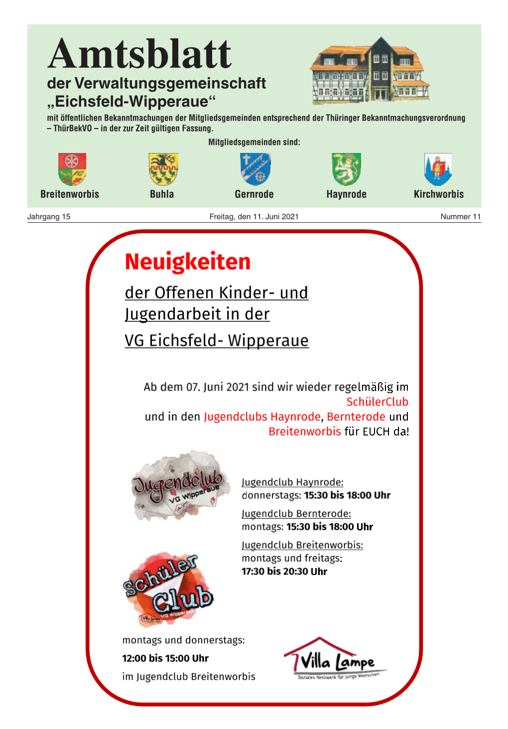 Amtsblatt Der Verwaltungsgemeinschaft