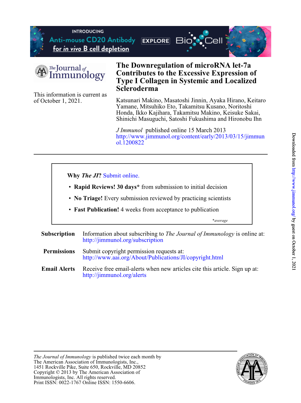 Scleroderma Type I Collagen in Systemic and Localized Contributes