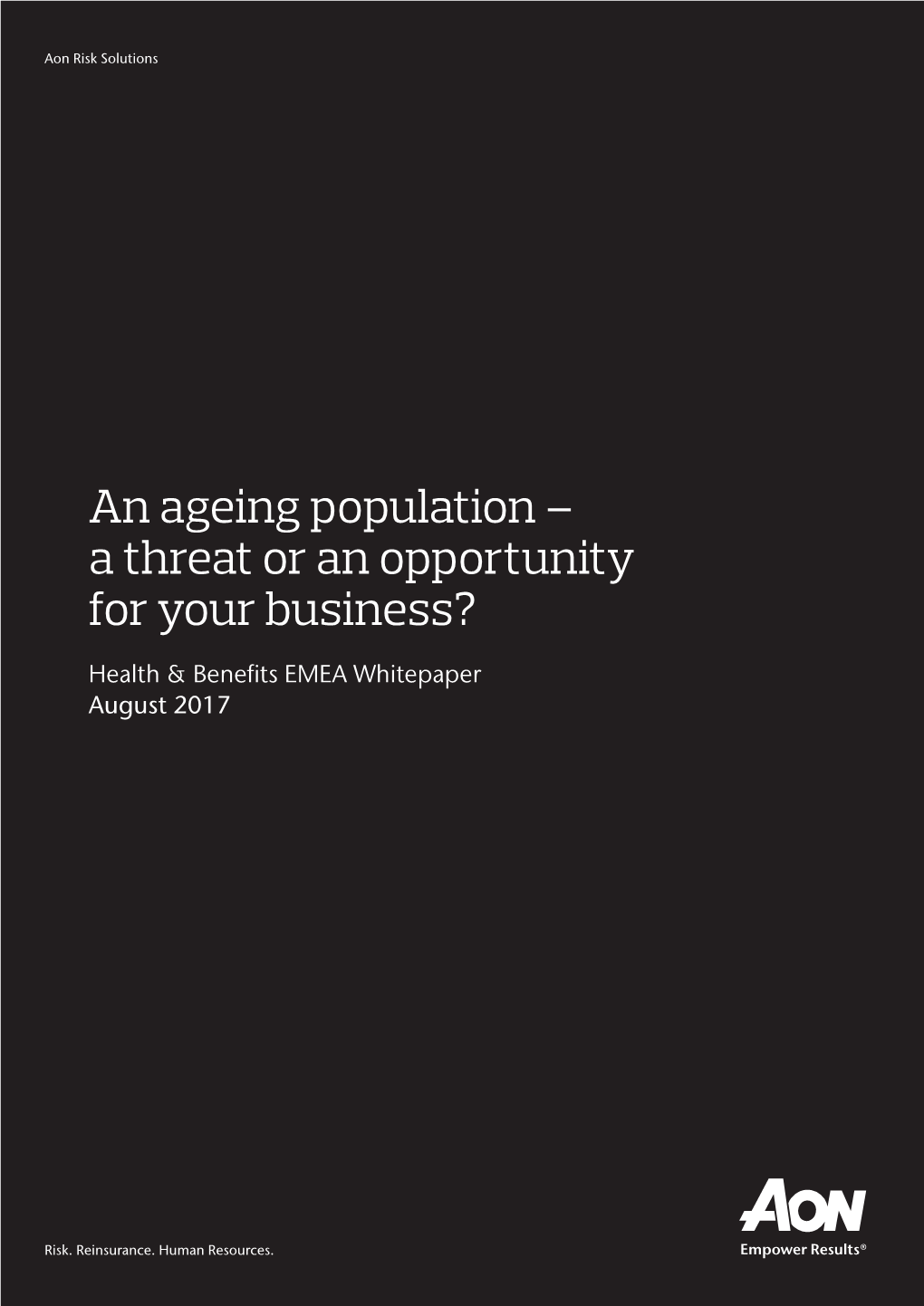 An Ageing Population – a Threat Or an Opportunity for Your Business?