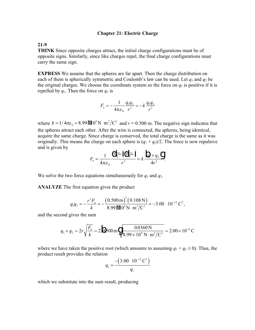 Chapter 21: Electric Charge