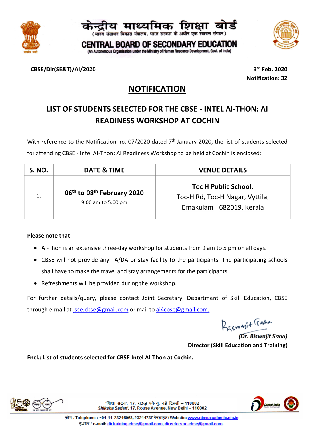 Intel Ai-Thon: Ai Readiness Workshop at Cochin