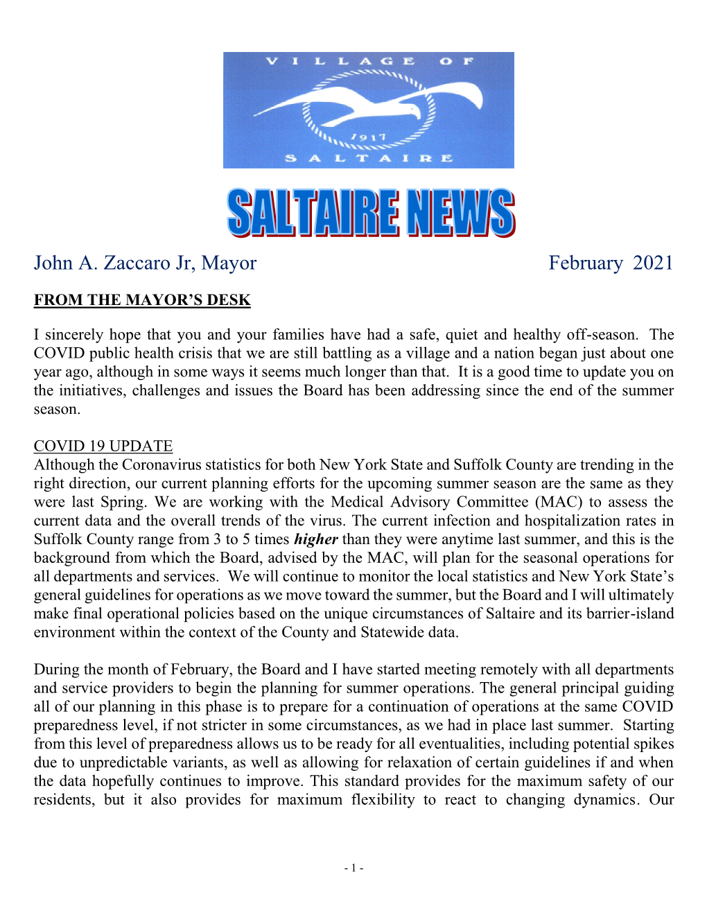 Saltaire Chronicle