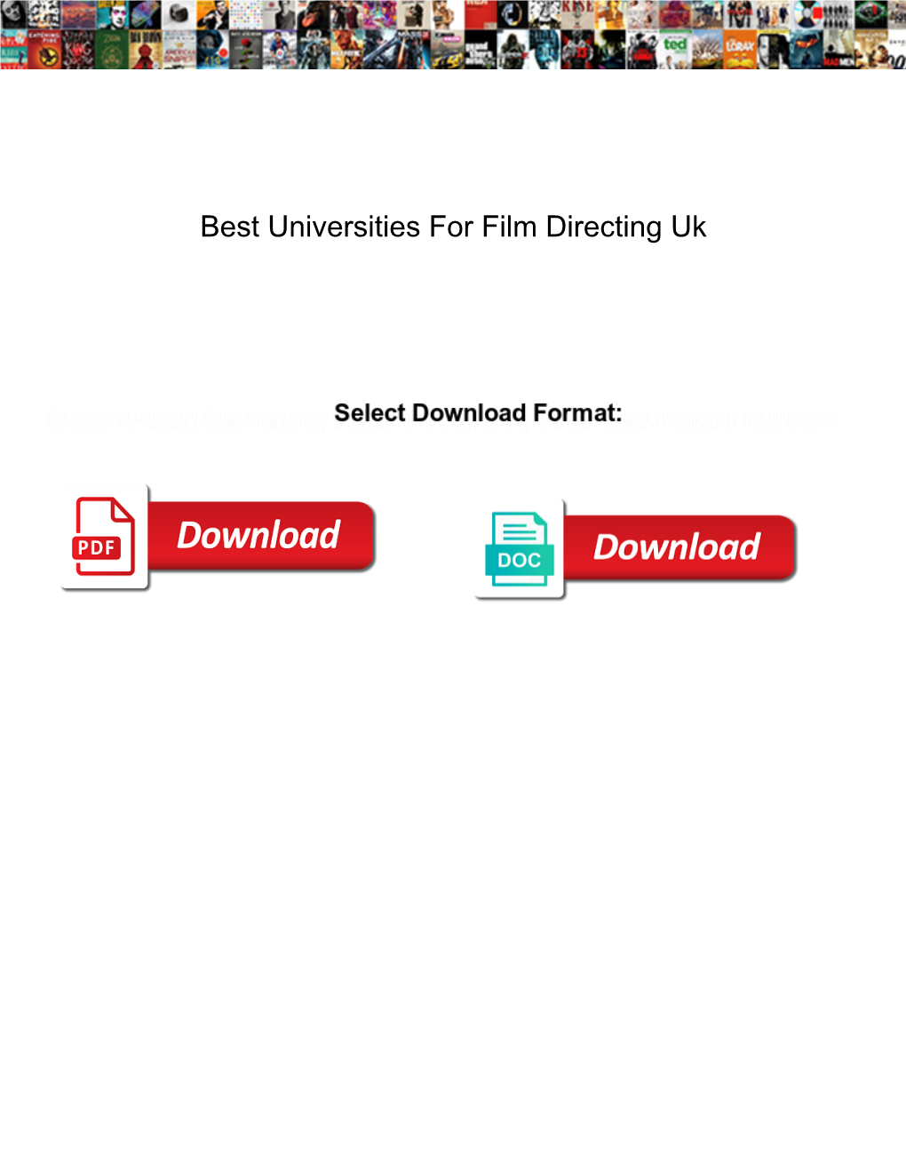 Best Universities for Film Directing Uk