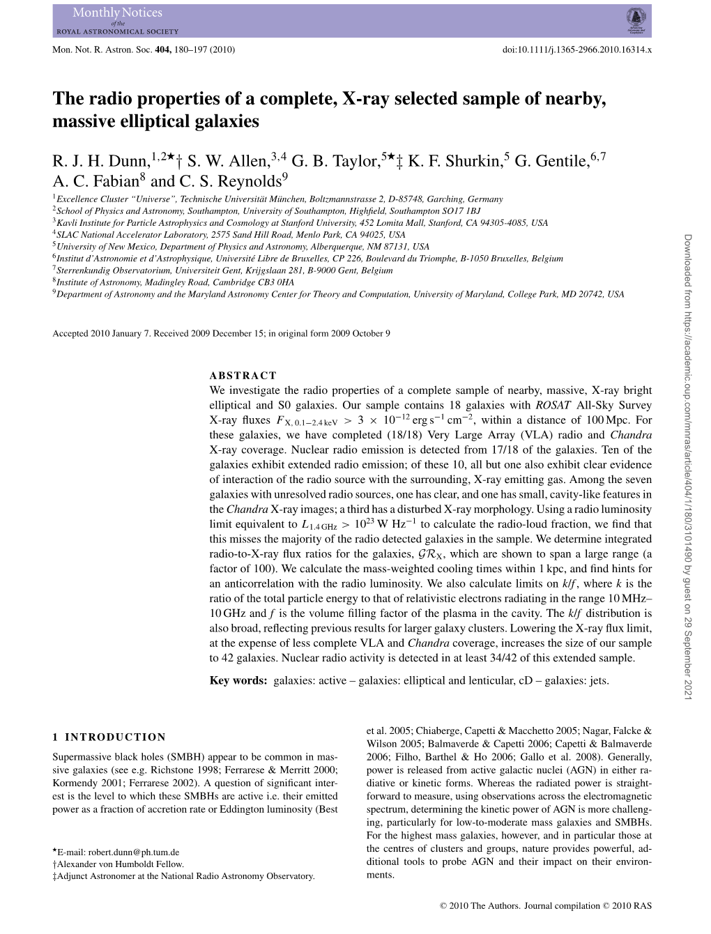 The Radio Properties of a Complete, X-Ray Selected Sample of Nearby, Massive Elliptical Galaxies