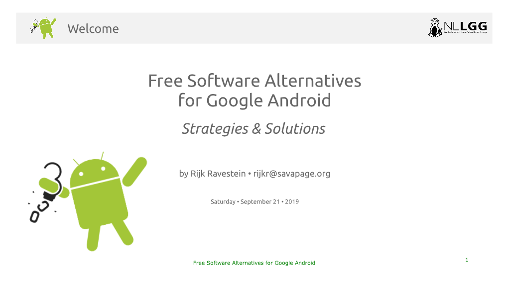 Free Software Alternatives for Google Android Strategies & Solutions