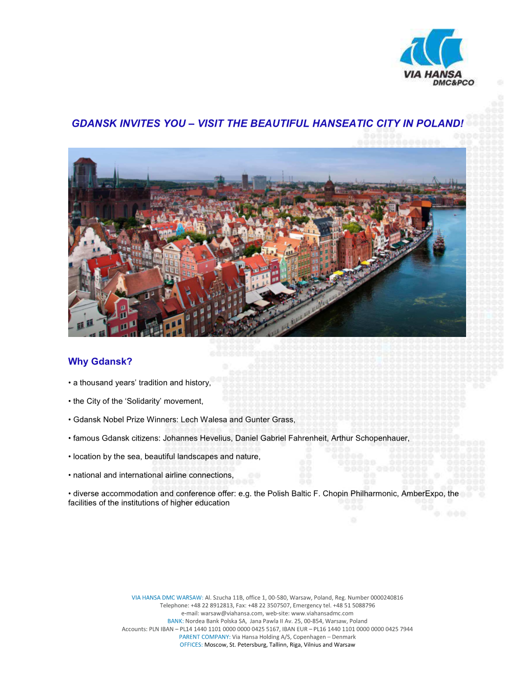 GDANSK Delegate Rates