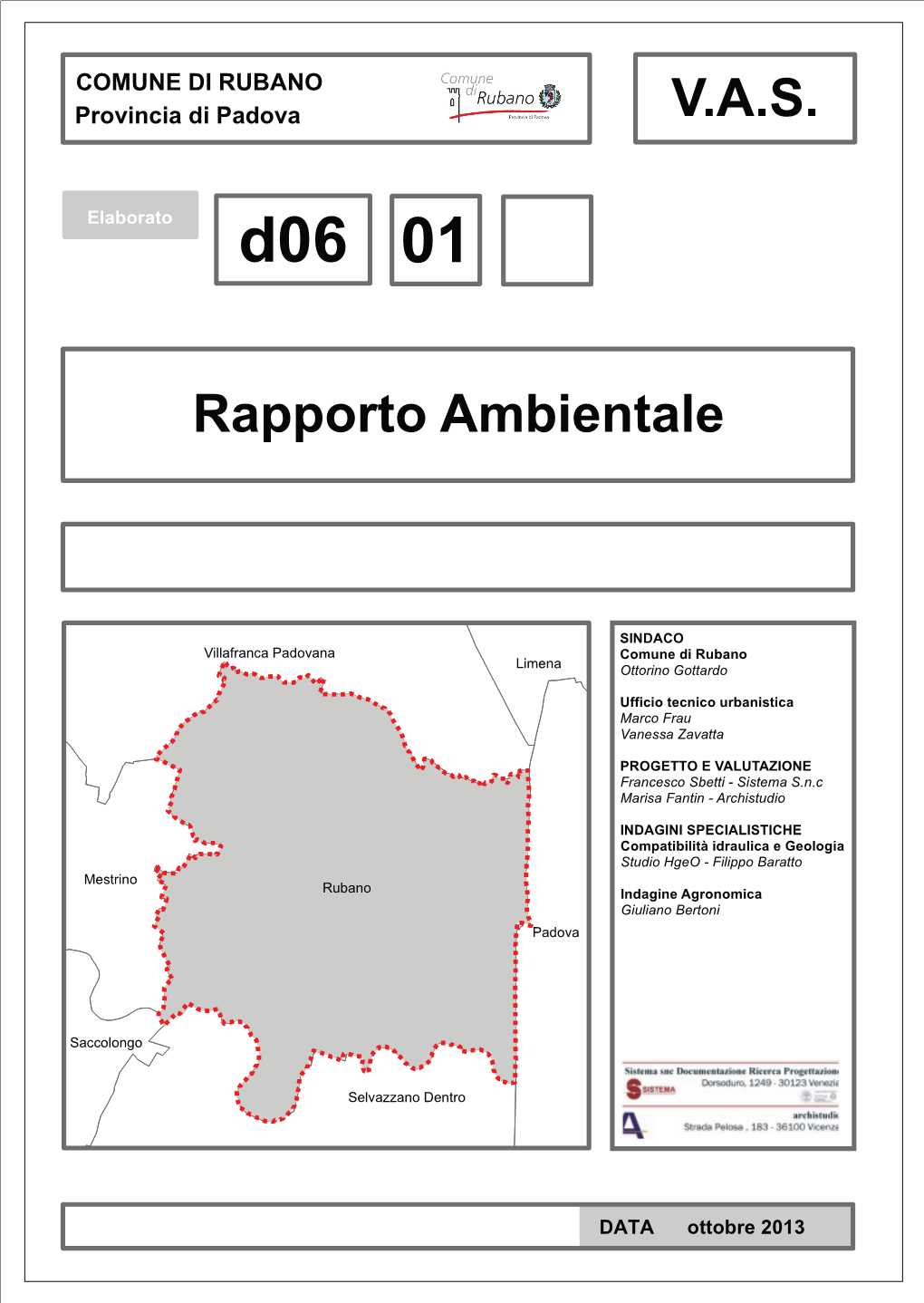 Rapporto Ambientale (Elaborato D06