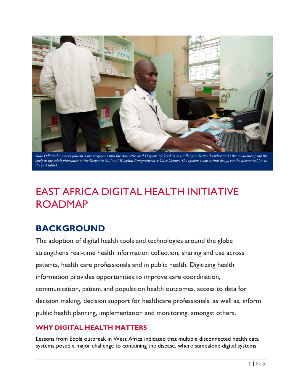 East Africa Digital Health Initiative Roadmap