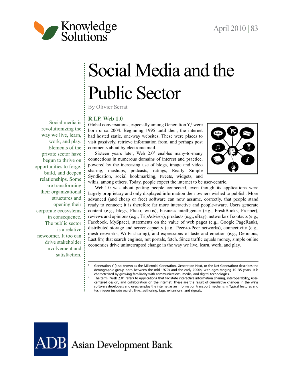 Social Media and the Public Sector by Olivier Serrat