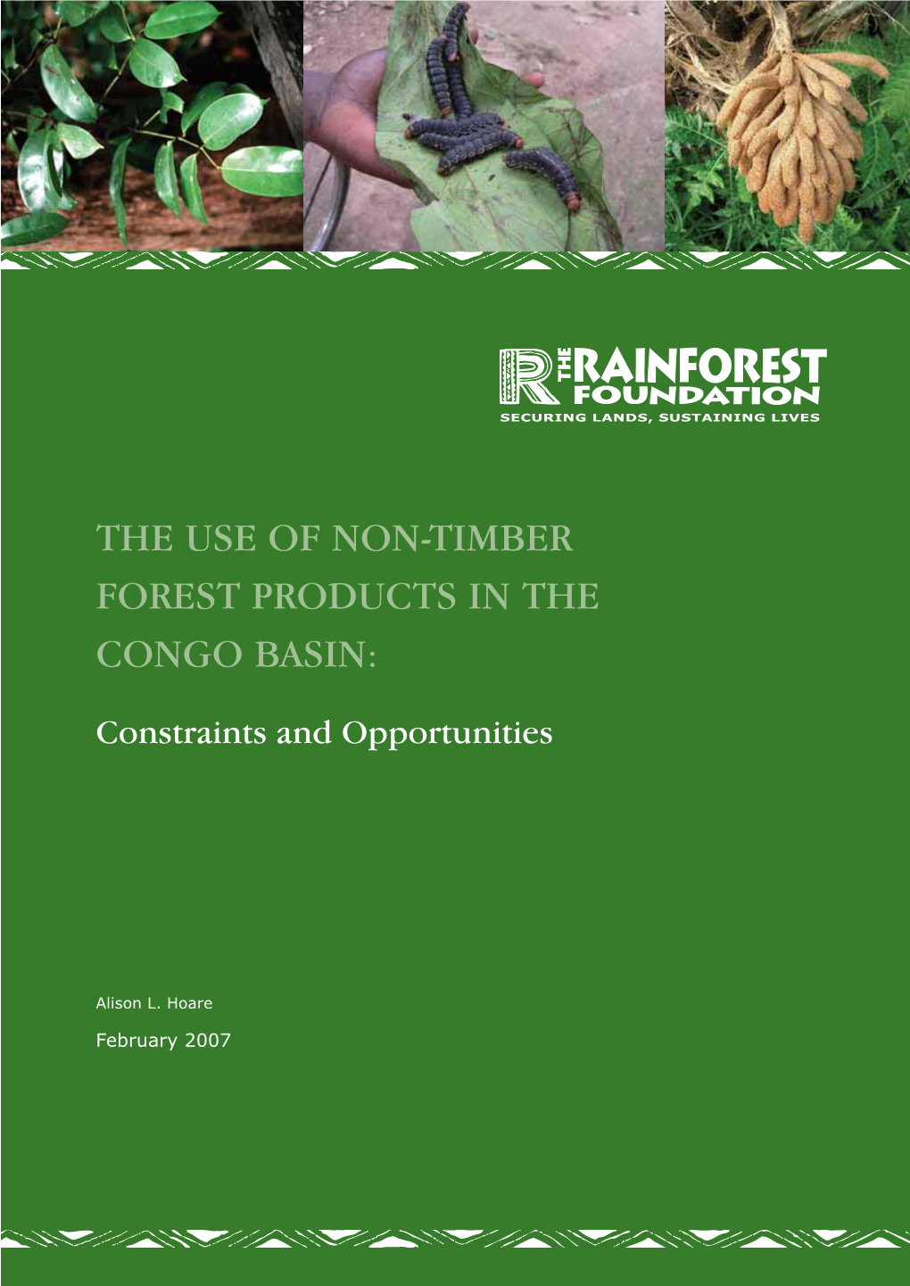 The Use of Non-Timber Forest Products in the Congo Basin