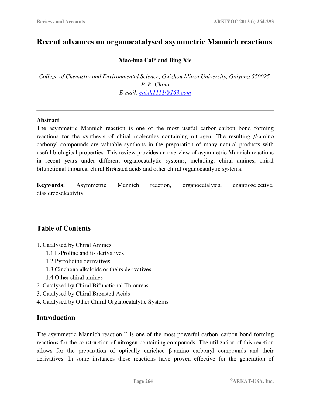 Recent Advances on Organocatalysed Asymmetric Mannich Reactions