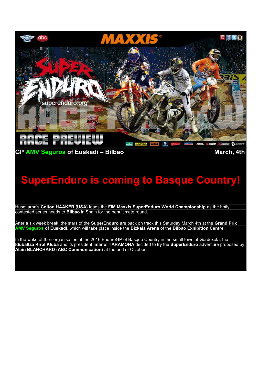 Superenduro Is Coming to Basque Country!