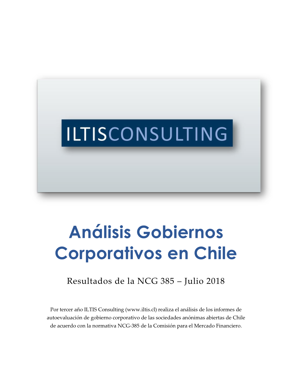 Análisis Gobiernos Corporativos En Chile