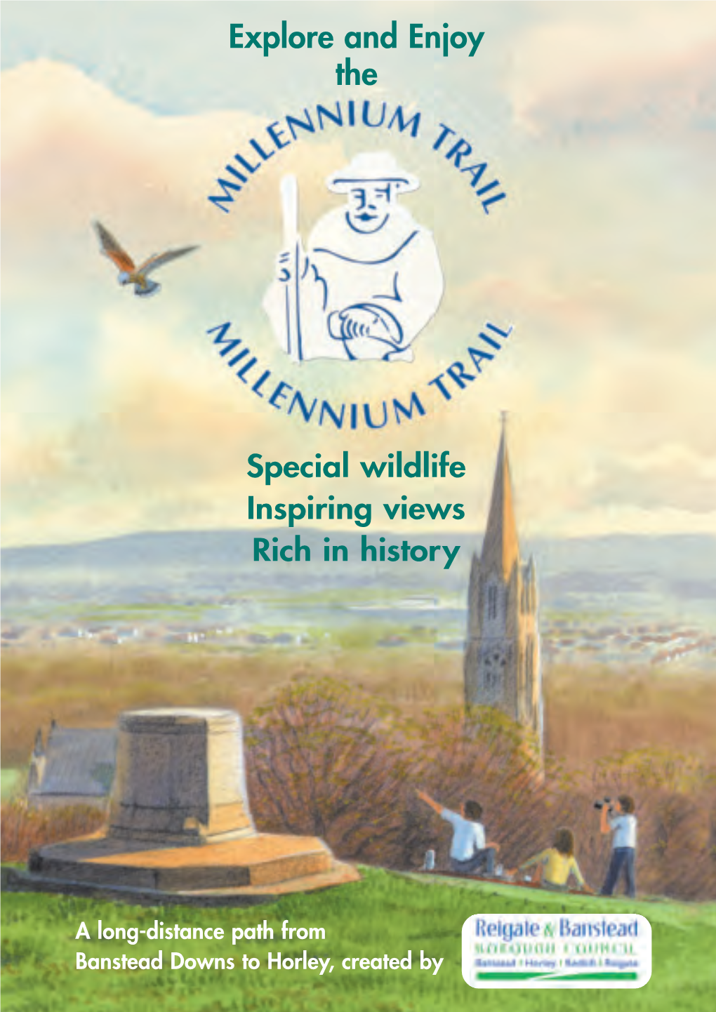 Millennium Trail, a Long-Distance Path (18 Miles, Or 28Km) from Banstead Downs to Horley, Created by Reigate and Banstead Borough Council to Mark the New Century