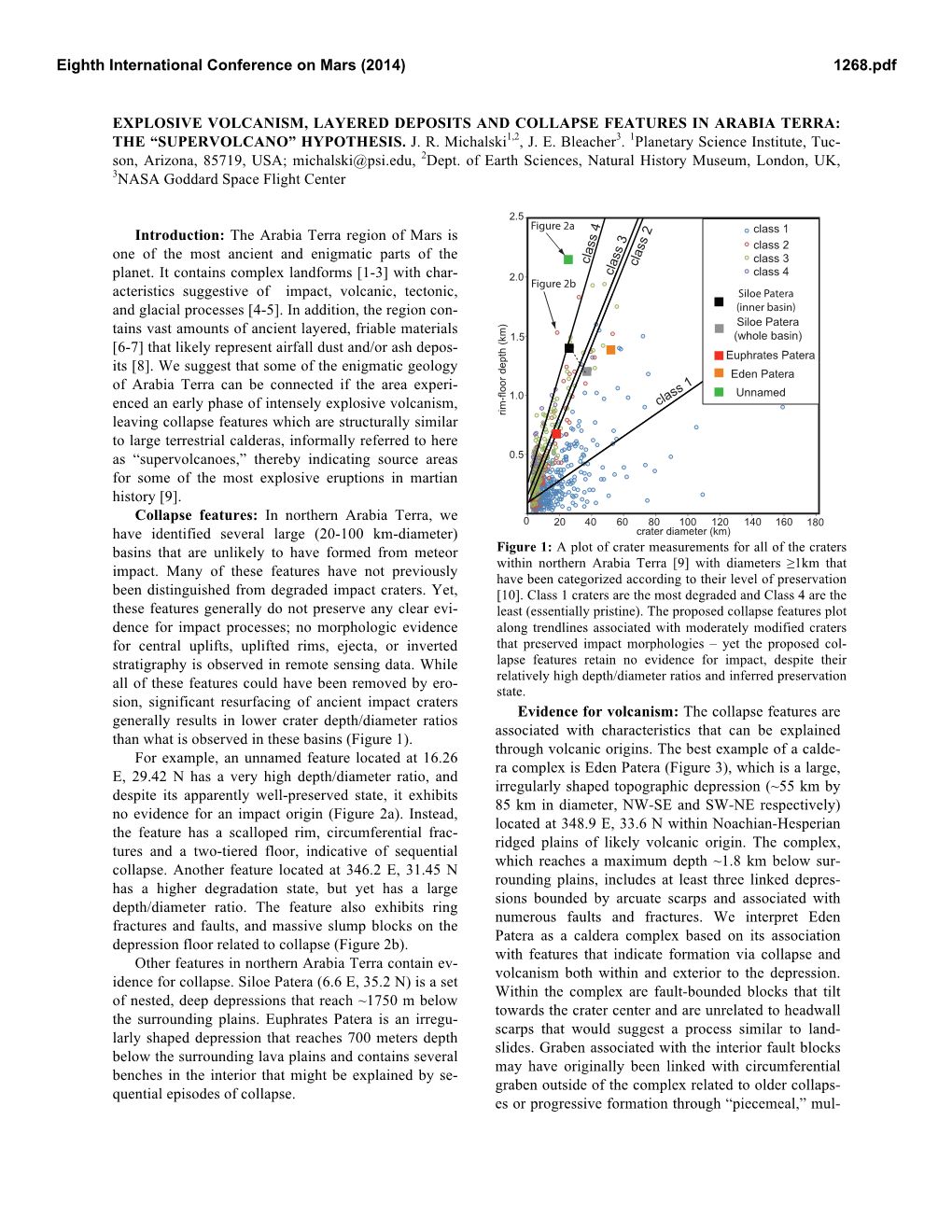 Explosive Volcanism, Layered Deposits and Collapse Features in Arabia Terra: the “Supervolcano” Hypothesis