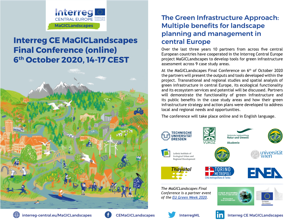 Interreg CE Magiclandscapes Final Conference (Online) 6Th October