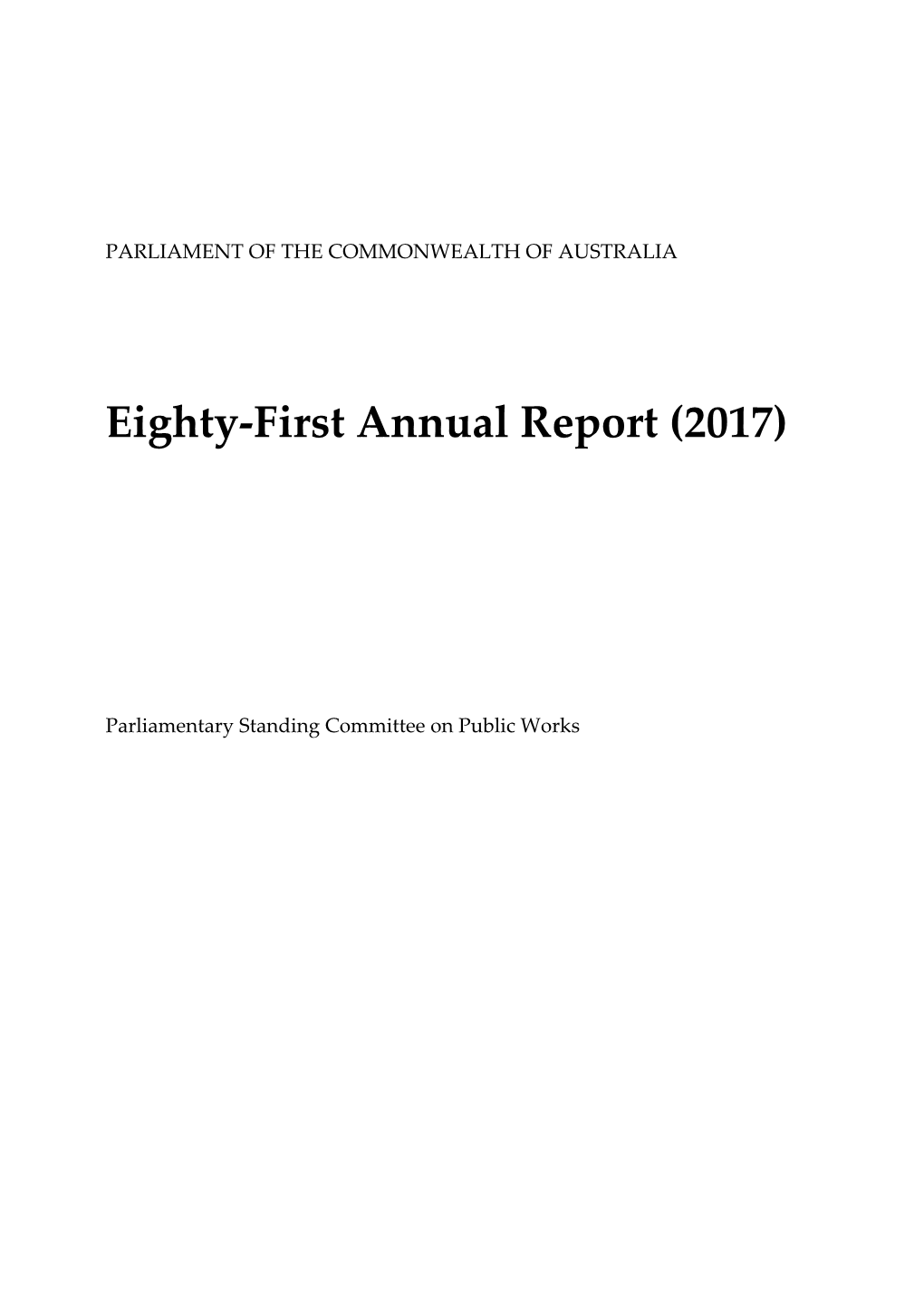 Eighty-First Annual Report (2017)