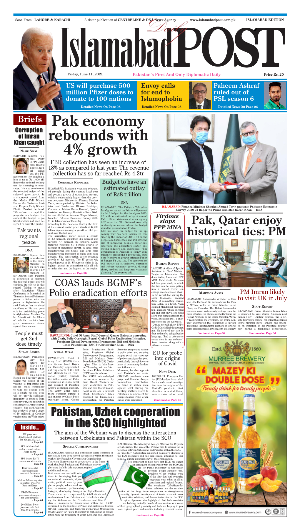 Pak Economy Rebounds with 4% Growth