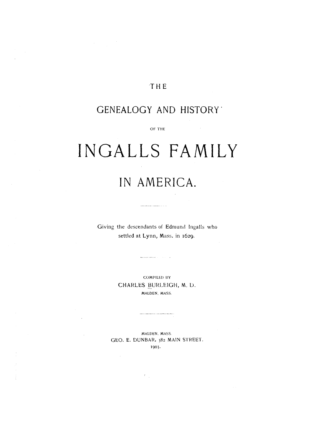 Ingalls Family