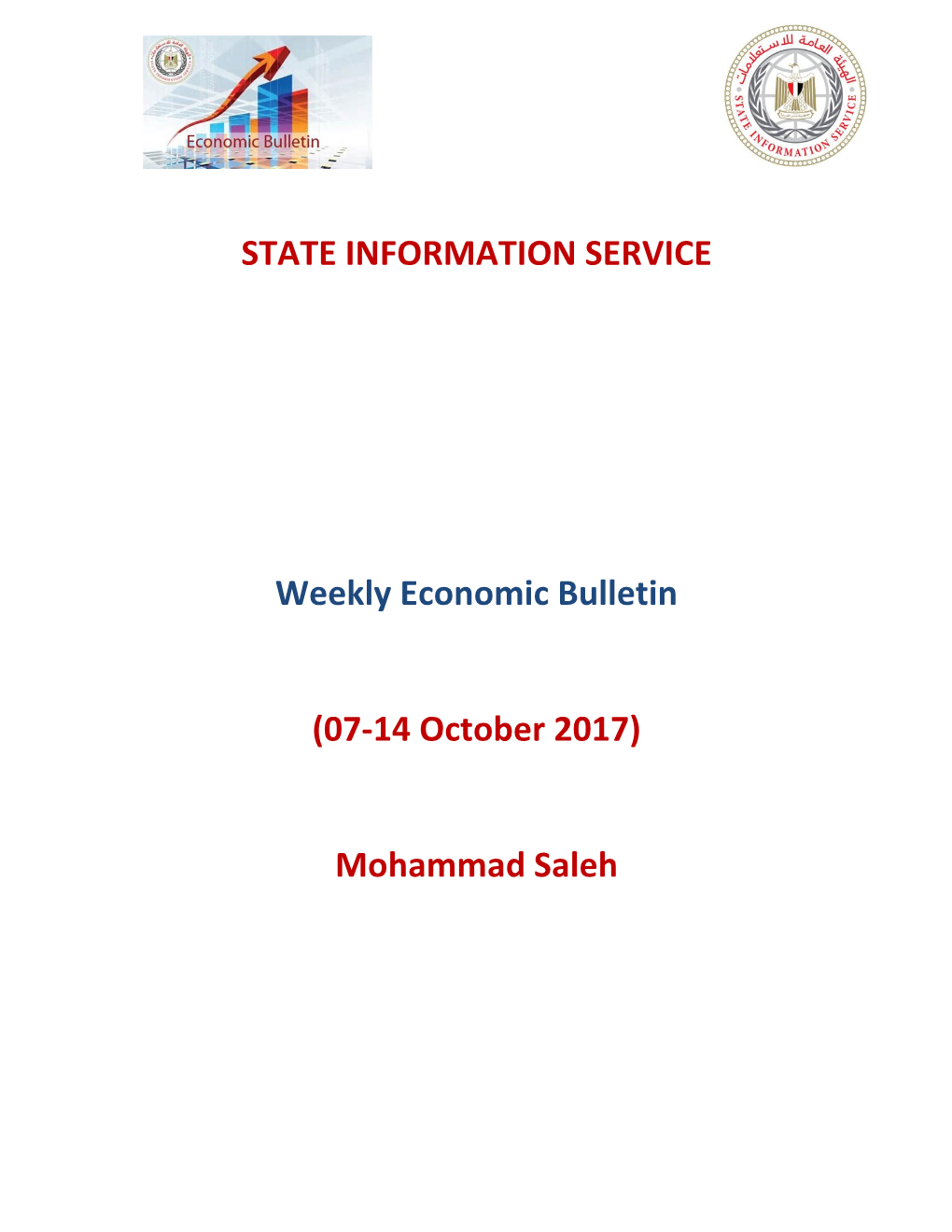 STATE INFORMATION SERVICE Weekly Economic Bulletin (07-14