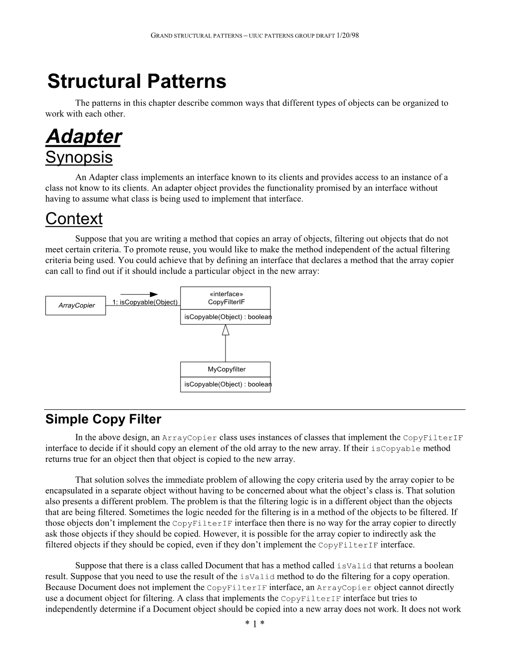 7. Structural Patterns Adapter