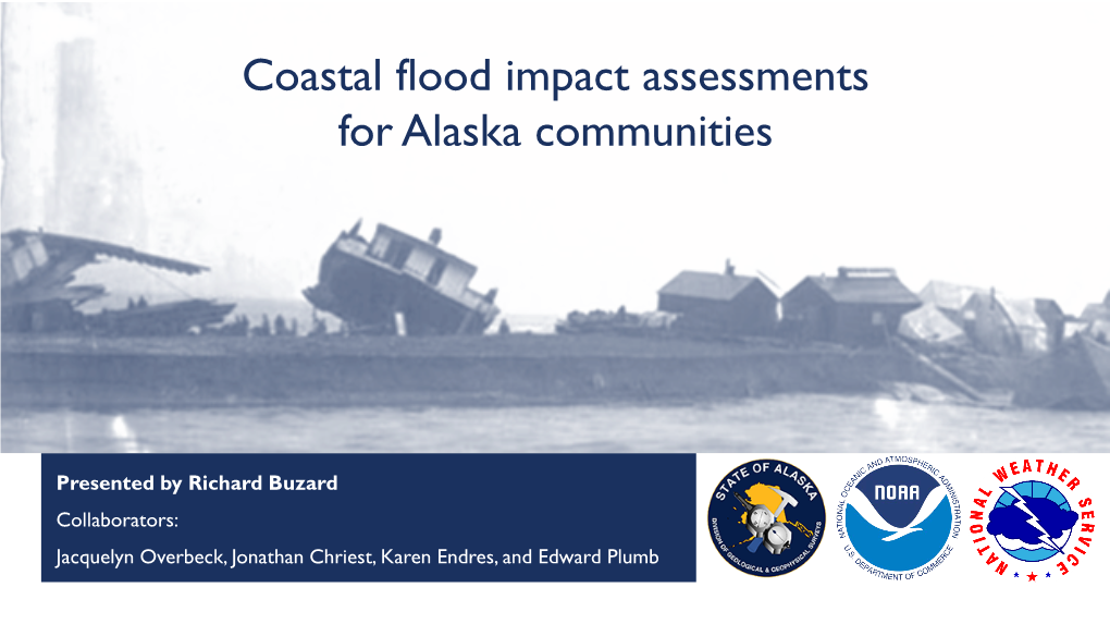 Coastal Flood Impact Assessments for Alaska Communities