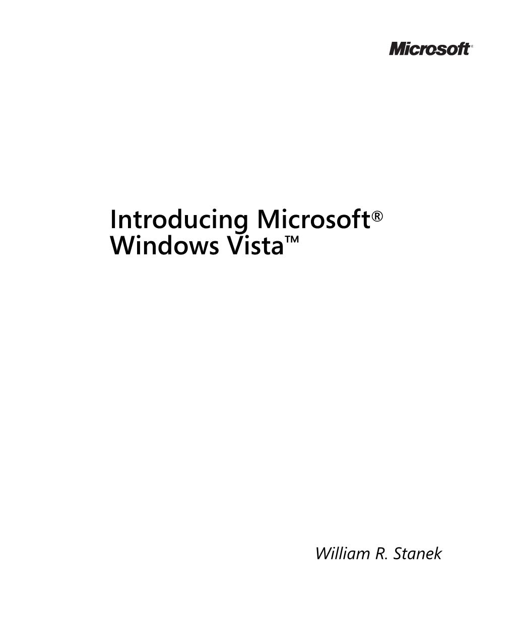 Introducing Microsoft® Windows Vista™