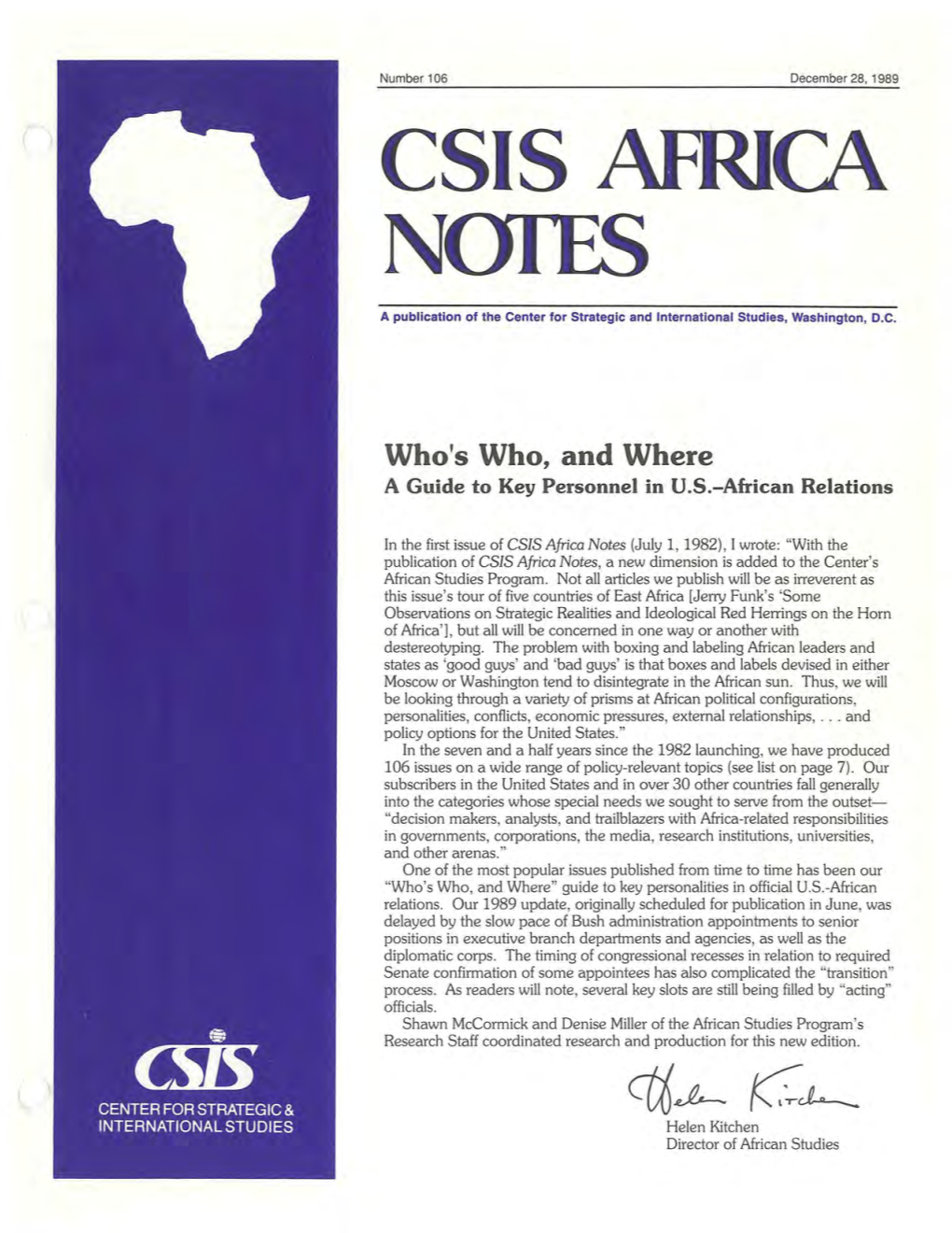 Africa Notes (July 1, 1982), I Wrote: 