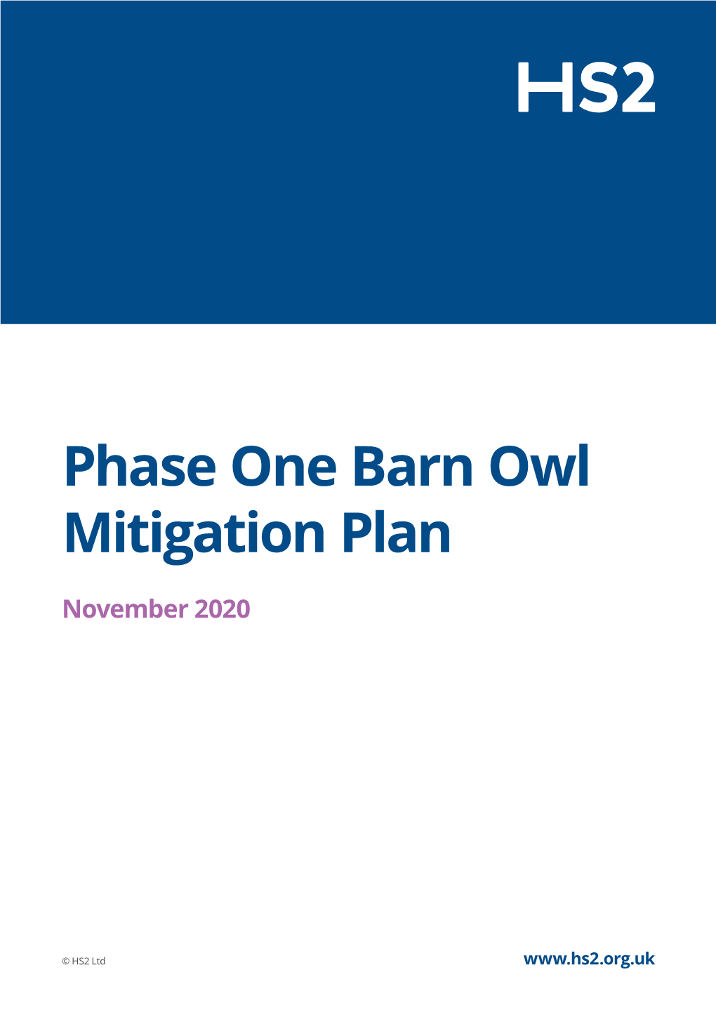 Phase One Barn Owl Mitigation Plan