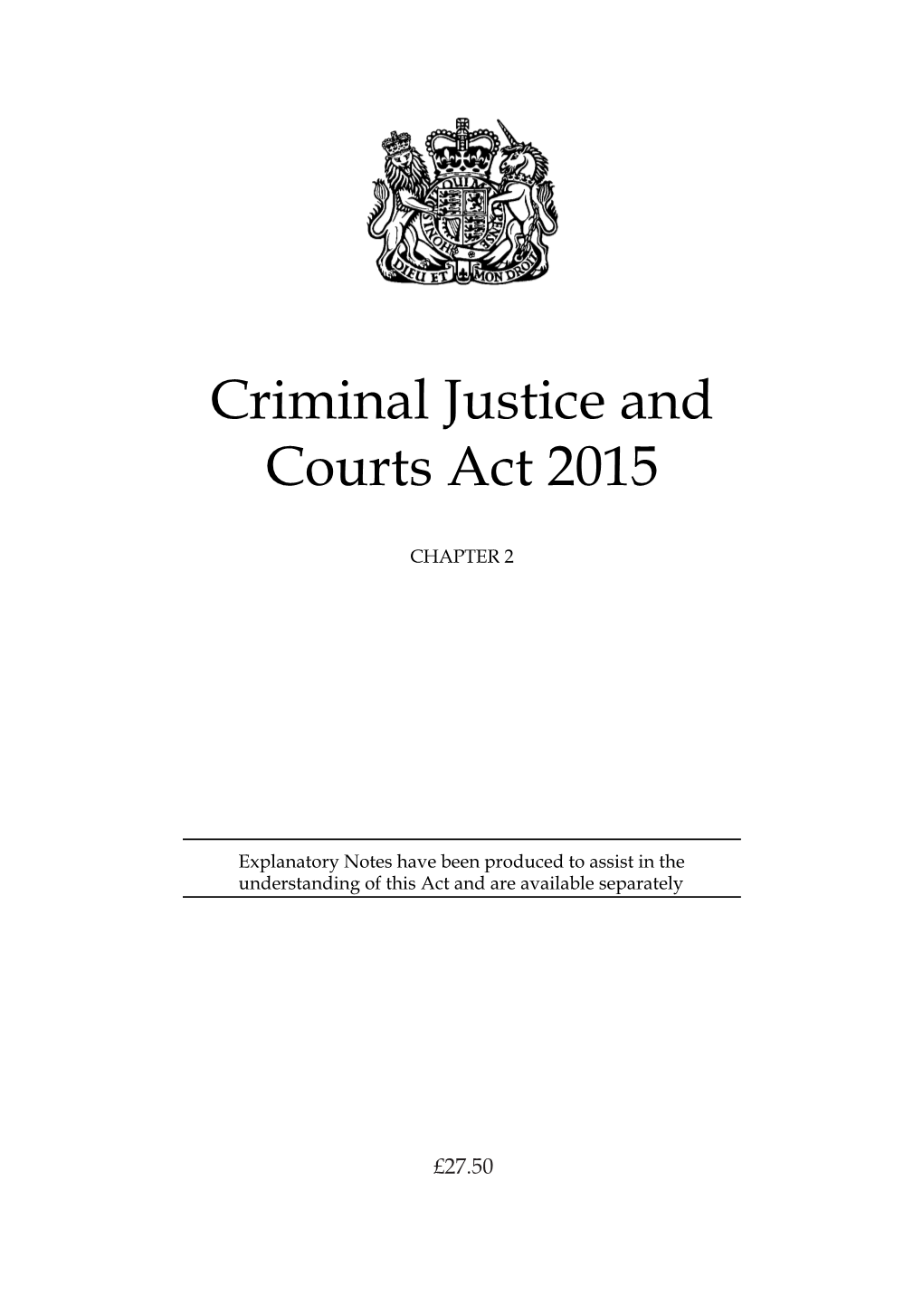 Criminal Justice and Courts Act 2015