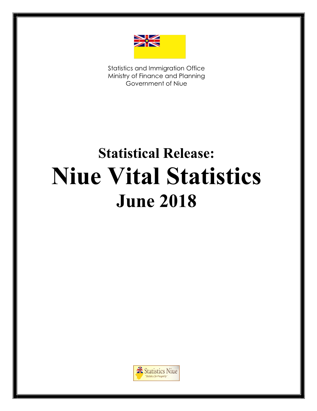 Niue Vital Statistics, January