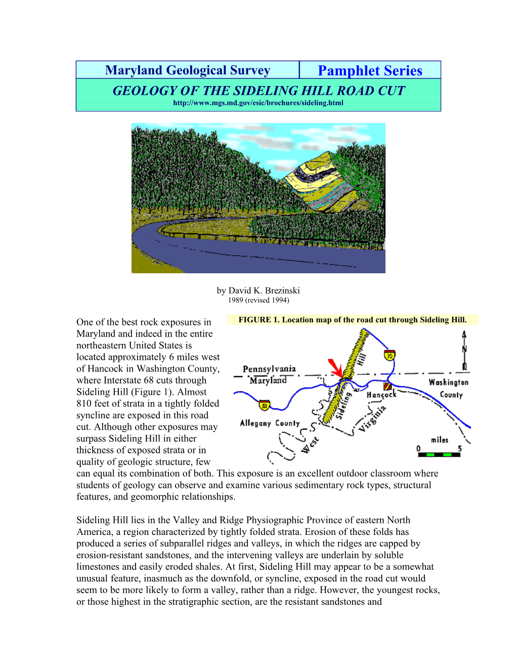 Geology of the Sideling Hill Roadcut