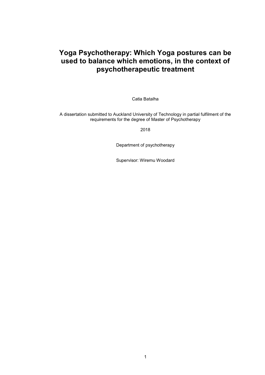 Which Yoga Postures Can Be Used to Balance Which Emotions, in the Context of Psychotherapeutic Treatment