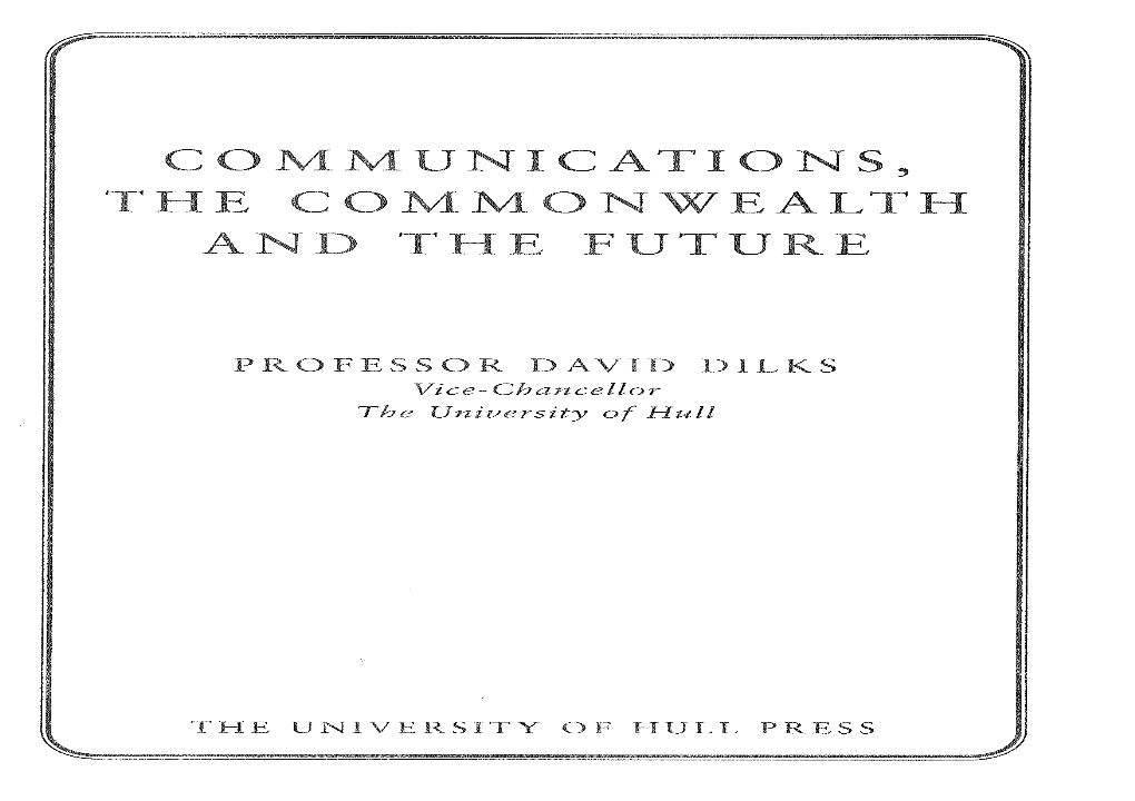 Communications, the Commonwealth and The