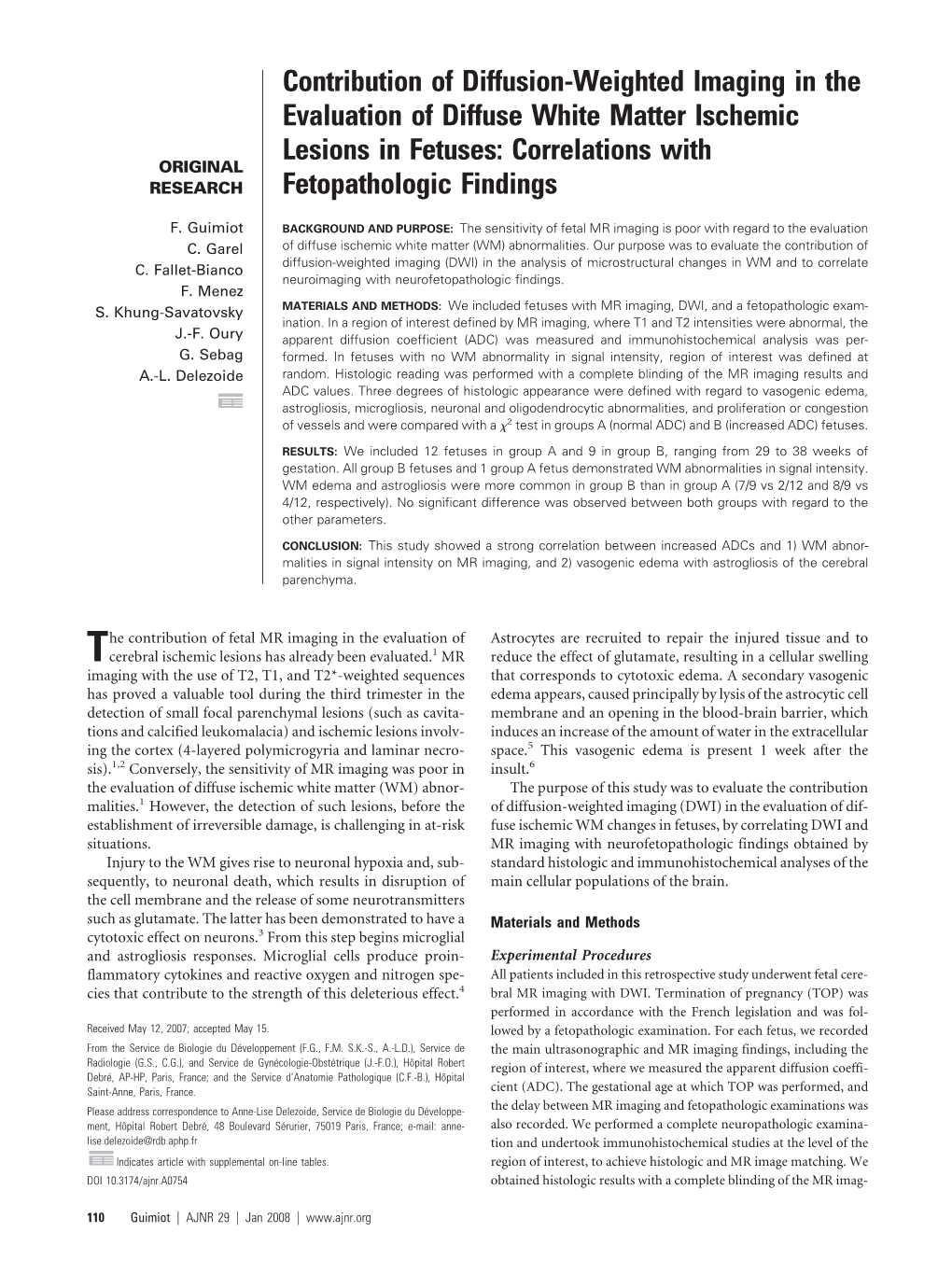 Contribution of Diffusion-Weighted Imaging in the Evaluation of Diffuse