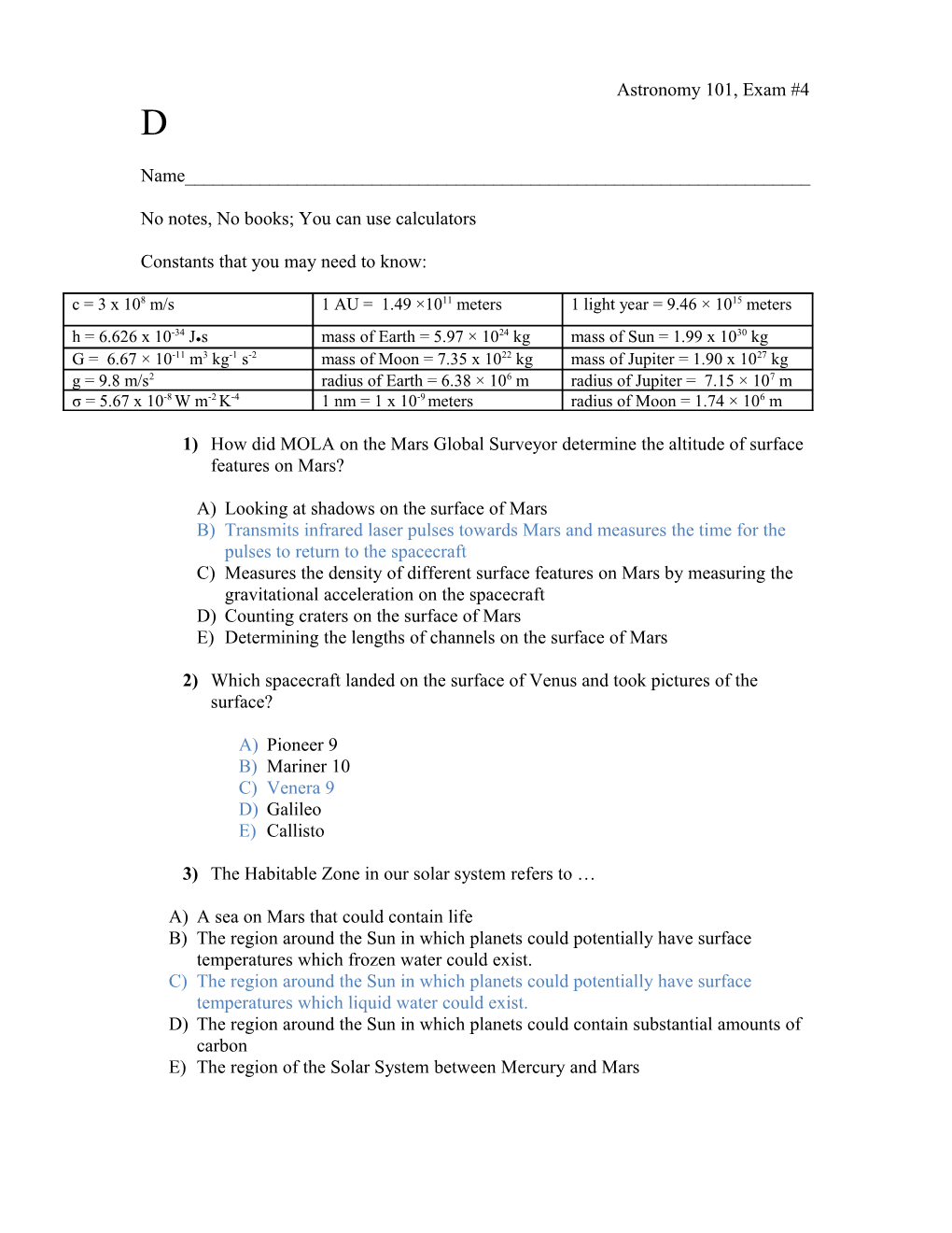 No Notes, No Books; You Can Use Calculators s1