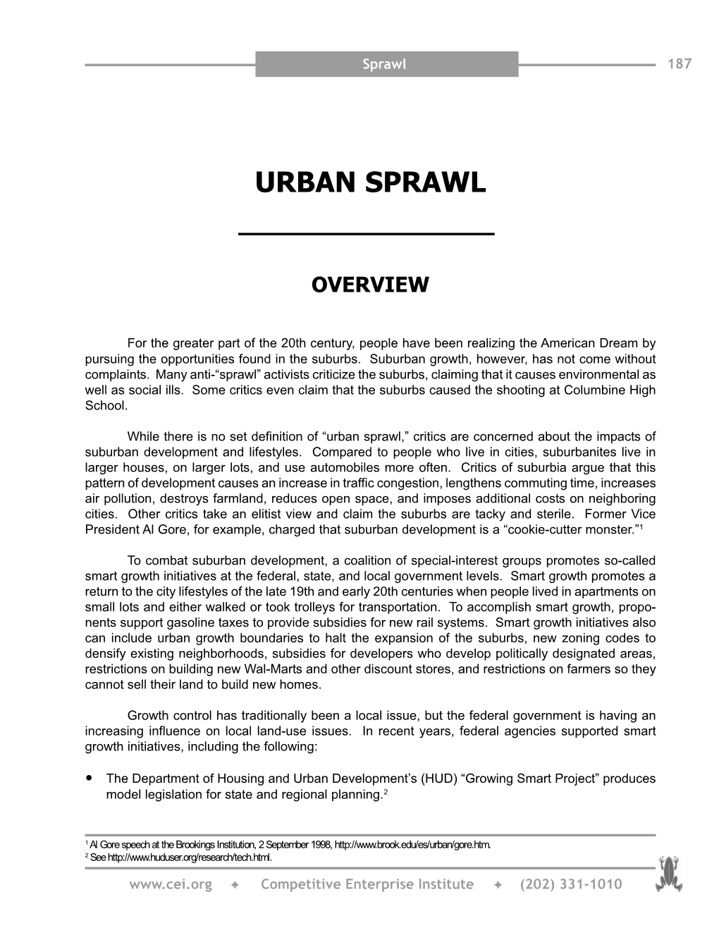 Urban Sprawl