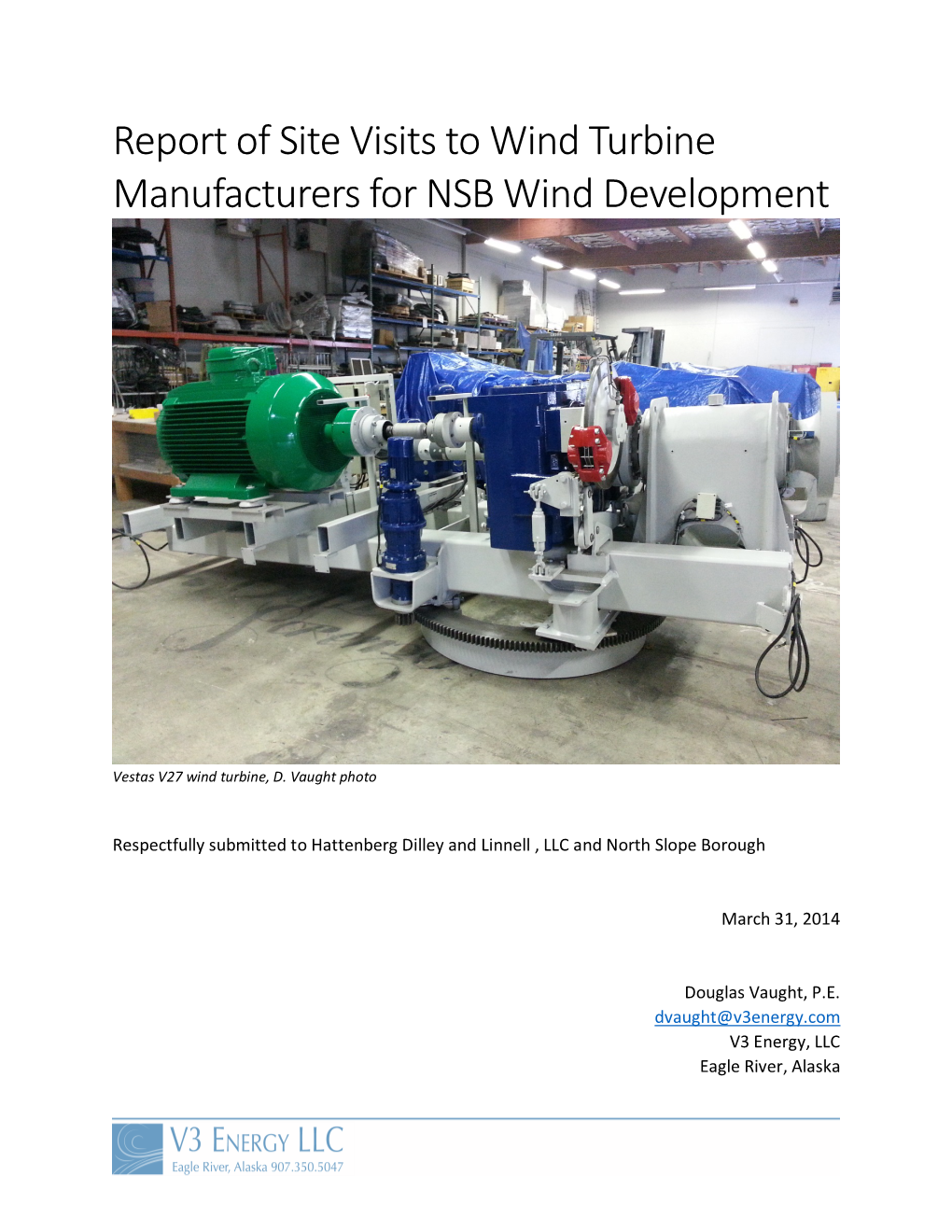 Wind Turbine Mfg. Report