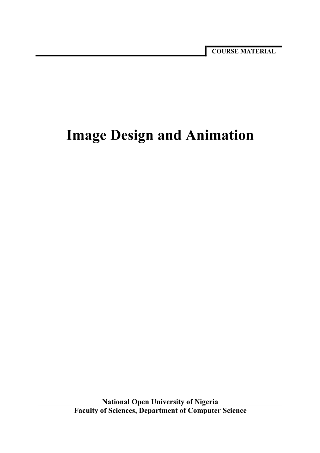 Image Design and Animation